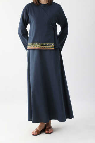 Beyge Etek Takım Lacivert - 3