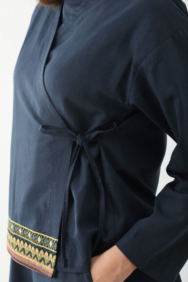 Beyge Etek Takım Lacivert - 8