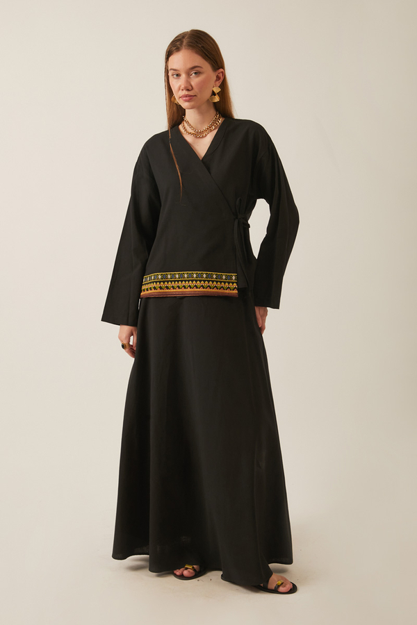 Beyge Etek Takım Siyah 