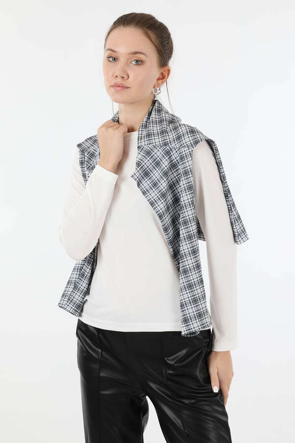 Bisiklet Yaka Body Ekru - 2