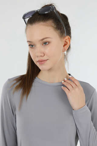 Bisiklet Yaka Body Gri - 3