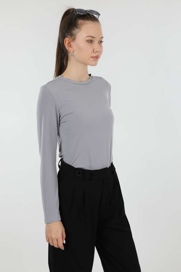 Bisiklet Yaka Body Gri - 4