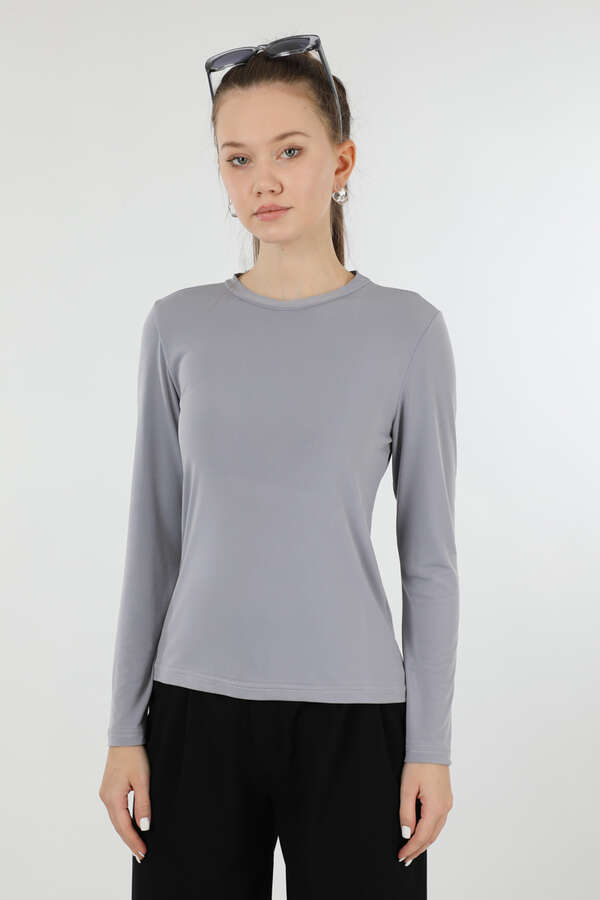 Bisiklet Yaka Body Gri - 5