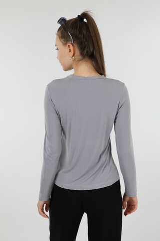 Bisiklet Yaka Body Gri - 6