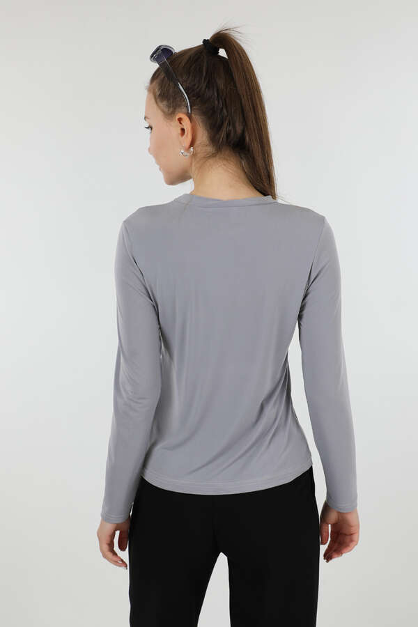 Bisiklet Yaka Body Gri - 6