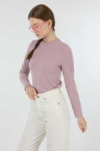 Bisiklet Yaka Body Gül Kurusu - 3