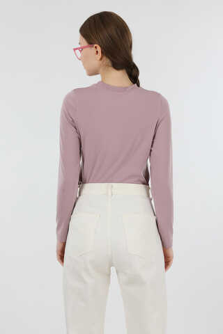 Bisiklet Yaka Body Gül Kurusu - 6