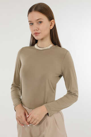 Bisiklet Yaka Body Koyu Taş - 2