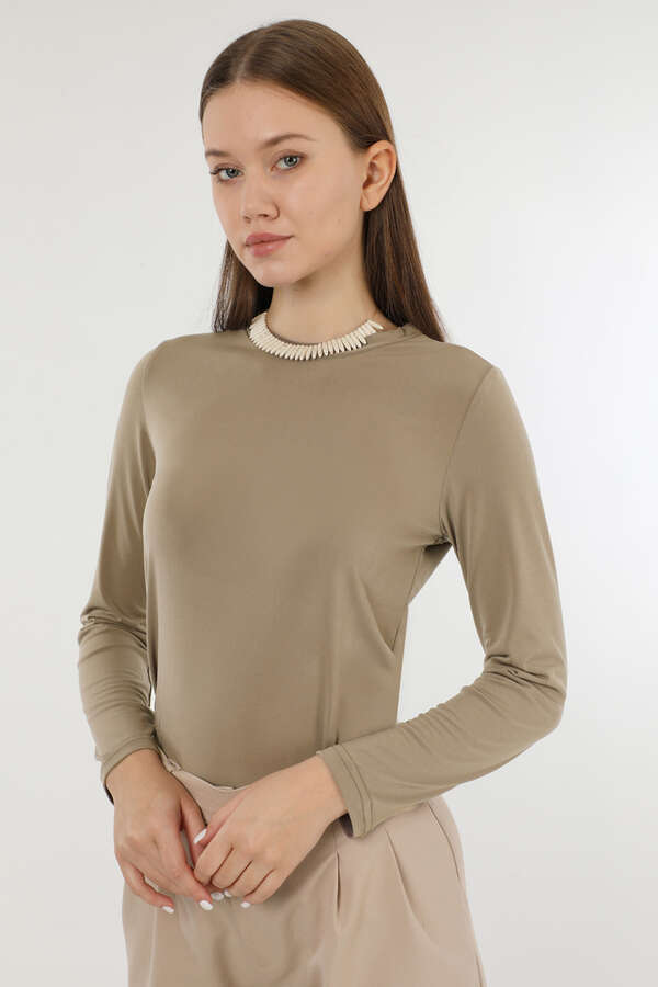 Bisiklet Yaka Body Koyu Taş - 2