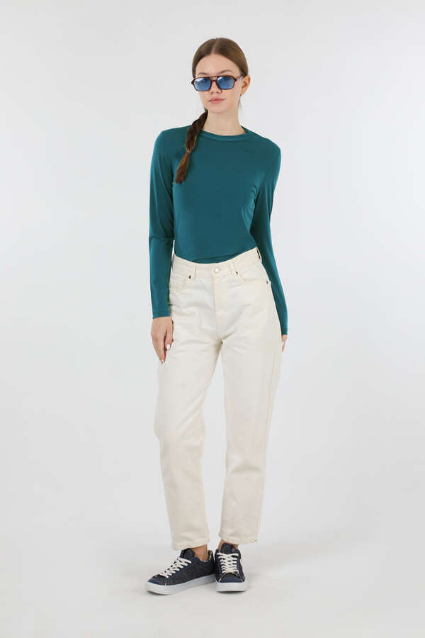 Bisiklet Yaka Body Petrol - 4