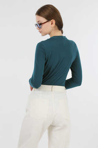 Bisiklet Yaka Body Petrol - 6