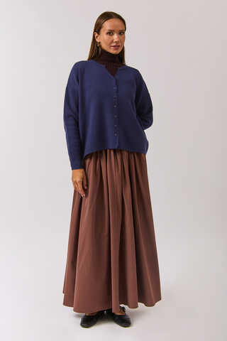 Bisiklet Yaka Premium Triko Hırka Lacivert - 3