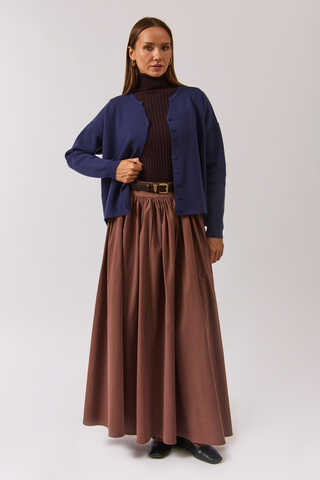 Bisiklet Yaka Premium Triko Hırka Lacivert - 7