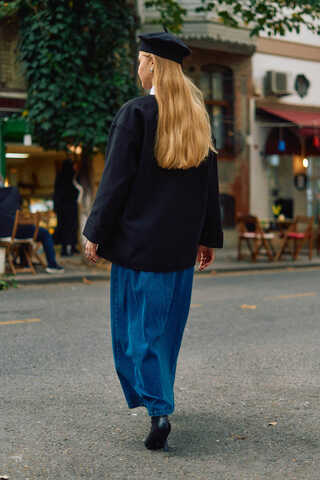 Biye Button Wool Coat Black - 9