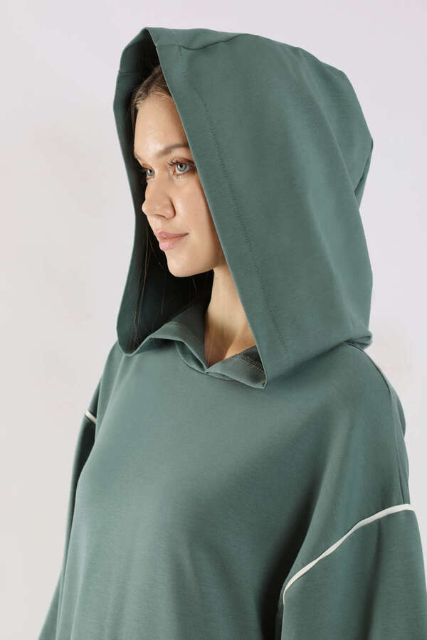 Biye Detaylı Elbise Mint - 4