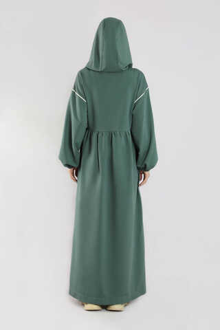 Biye Detaylı Elbise Mint - 6