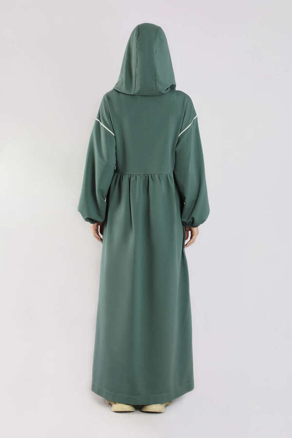 Biye Detaylı Elbise Mint - 6