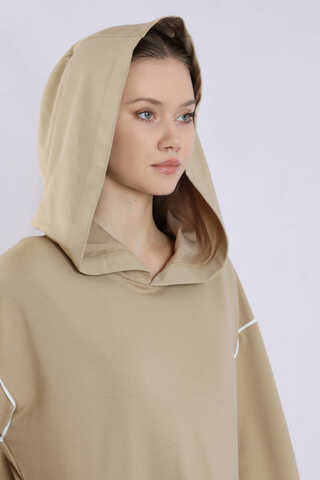 Biye Detaylı Elbise Taş - 4