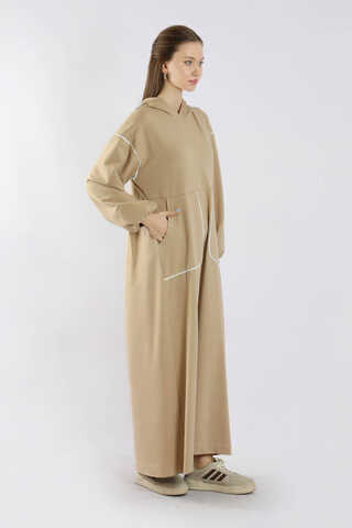 Biye Detaylı Elbise Taş - 5