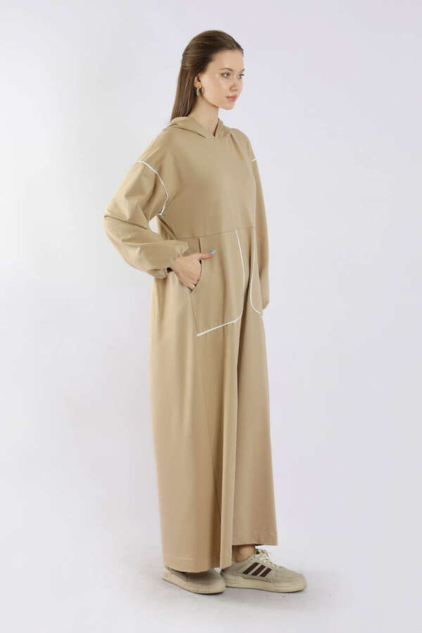 Biye Detaylı Elbise Taş - 5