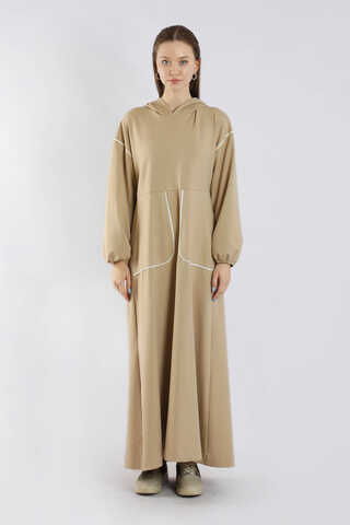 Biye Detaylı Elbise Taş - 3