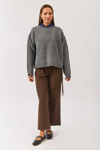 Biyeli Oversize Kazak Antrasit - 9