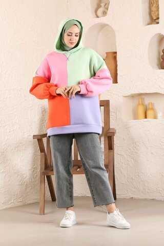 Blocky Color Sweat Mint - 2