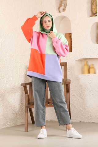 Blocky Color Sweat Mint - 3