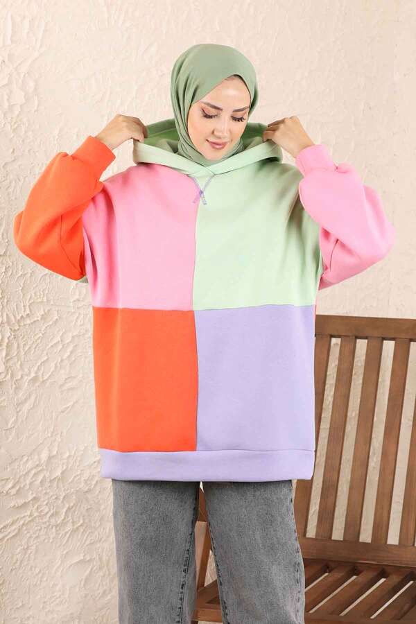 Blocky Color Sweat Mint - 4
