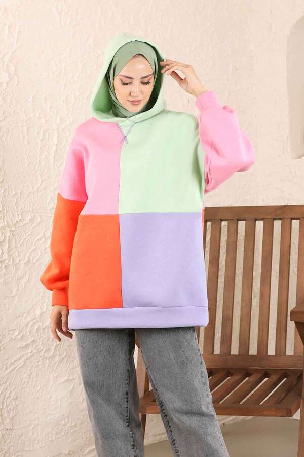 Blocky Color Sweat Mint - 5