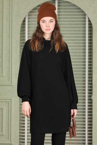 Throated Knitwear Spanish Suit Black - 2