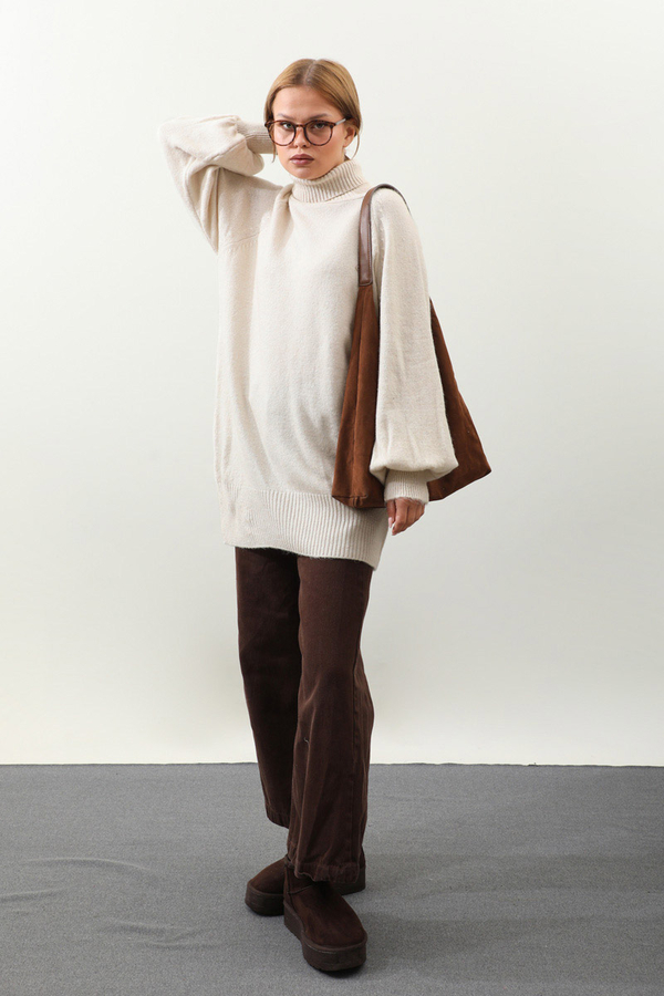 Boğazlı Tunik Kazak Taş - 1