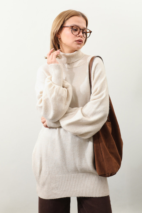 Boğazlı Tunik Kazak Taş - 5