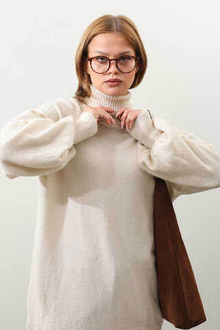 Boğazlı Tunik Kazak Taş - 8