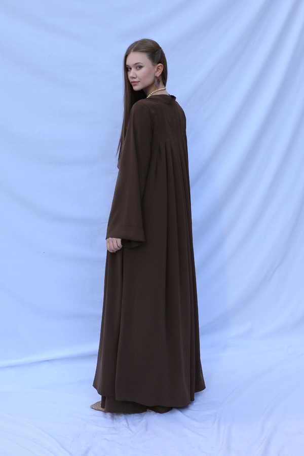 Bol Abaya Takım Acı Kahve - 8