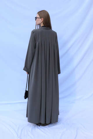 Bol Abaya Takım Füme - 9