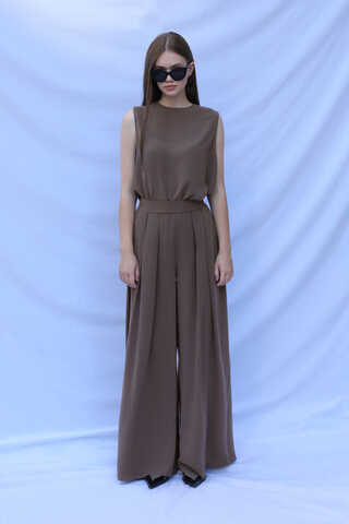 Bol Abaya Takım Koyu Vizon - 2