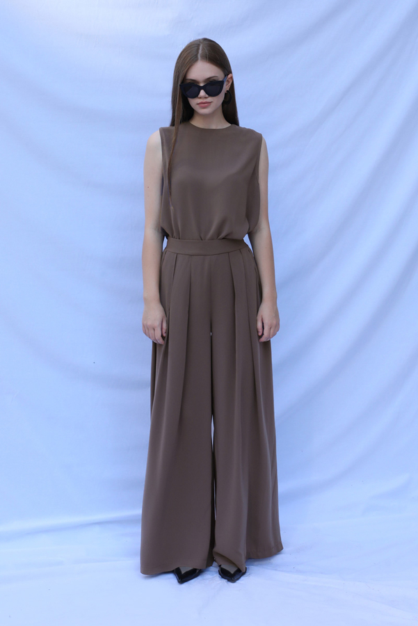 Bol Abaya Takım Koyu Vizon - 2