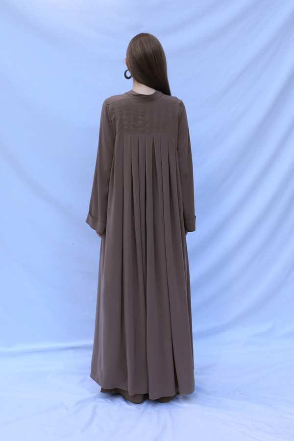 Bol Abaya Takım Koyu Vizon - 8