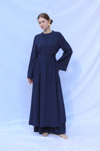 Bol Abaya Takım Lacivert - 5