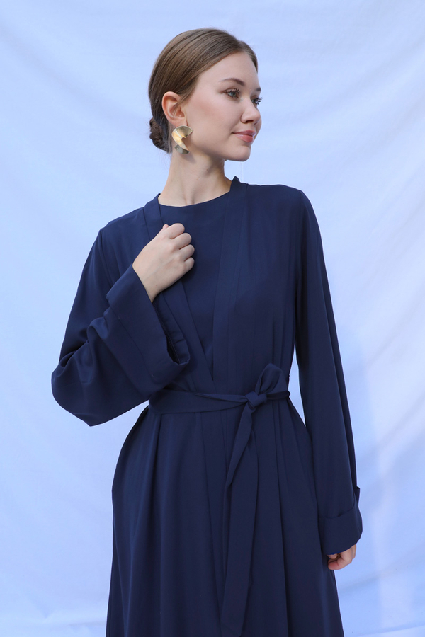 Bol Abaya Takım Lacivert - 7