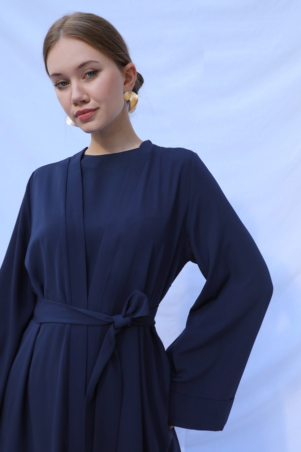 Bol Abaya Takım Lacivert - 8