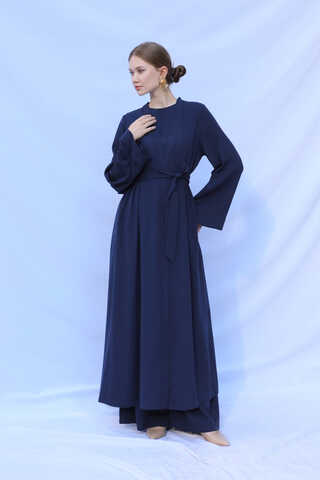 Bol Abaya Takım Lacivert - 1