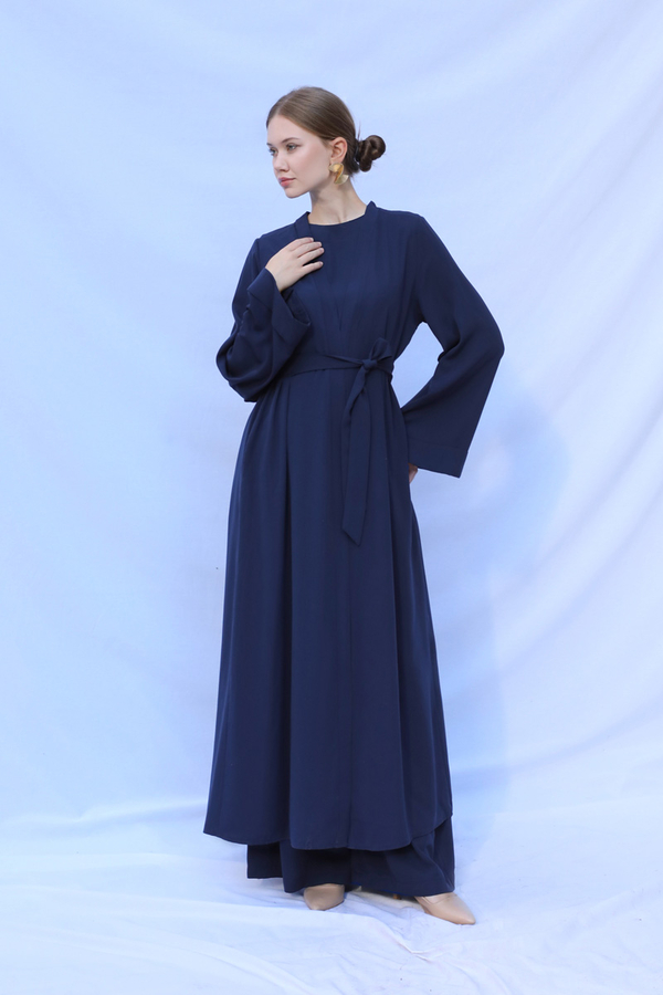Bol Abaya Takım Lacivert - 1