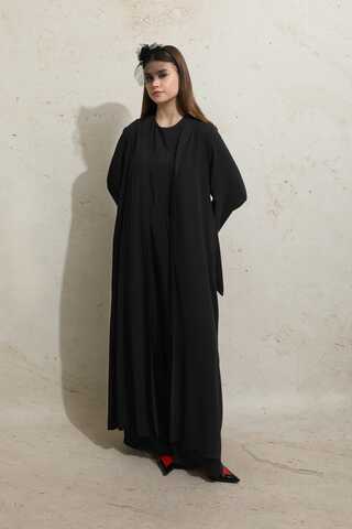 Bol Abaya Takım Siyah - 3