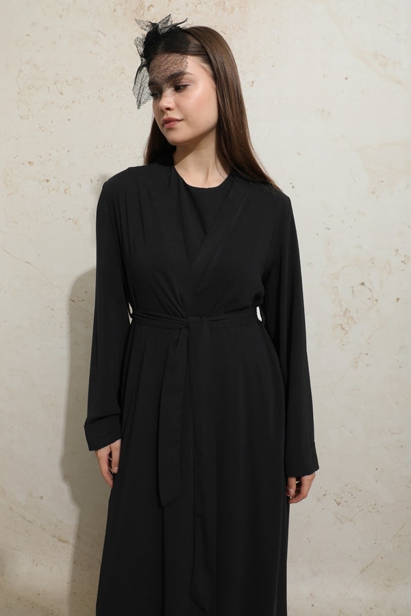 Bol Abaya Takım Siyah - 7