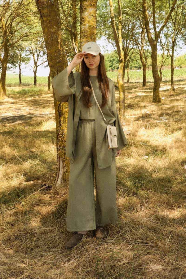 Bol Kimono Takım Haki - 1