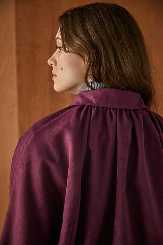 Bomber Süet Ceket Bordo - 4