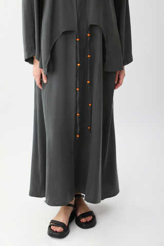 Boncuklu Jile Takım Antrasit - 9