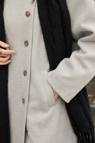 Bouclé Scarf Black - 8